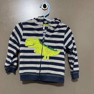 Carter's Navy and Gray Dinosaur Hoodie